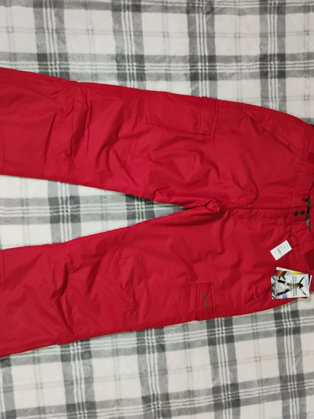 Zermatt .Men's Red Cargo Snow Pants